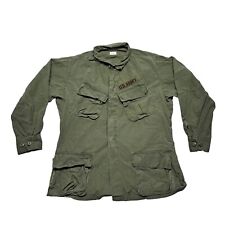 US Army 1969 Vietnam OG 107 Light Field Coat Cotton Rip-Stop Poplin Medium picture