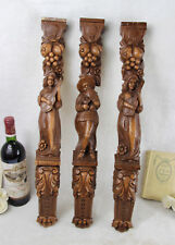 Set  Cast resin wood design Wall plaques ornaments figurines music 1970 picture