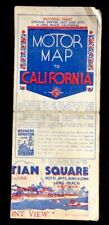 1935 National Parks Motor Map To California Tourist Travel Brochure picture