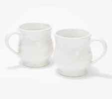 Temp-tations Sculptural Special Edition Set of 2 16oz Mug -White K66907 a picture