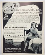 1937 Spring Air Mattress Vintage Poster Man Cave Art Deco 30's picture