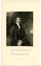 HENRY BROUGHAM, British Lord High Chancellor/Member Parliament, Engraving 9538 picture