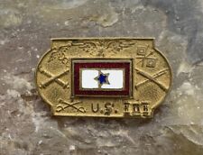 Original WWI USA Military Son-In-Service Blue Star Pin picture