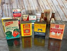 Vintage Spice Tin Lot Durkee's/Keen's/Blue Ribbon/French's/McCormick/Ann Page picture