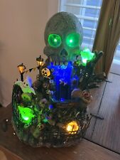 Target`s Exclusive🎃Halloween 2007 LED Lighted💀SKULL CAVERN🏡Decoration In Box picture