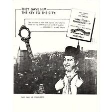 VINTAGE RAINBOW GRILL ROCKEFELLER PLAZA SID CAESAR HERE TODAY TOMORROW AD Z109 picture