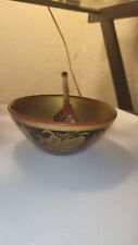 Vintage Russian Bowl And Spoon Hand Painted picture