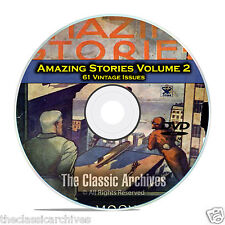 Amazing Stories Vol 2, 61 Vintage Pulp Magazine, Fiction, Hugo Gernsbeck DVD C32 picture