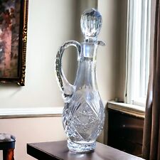 Antique French Crystal Decanter w/ Stopper Barware 10