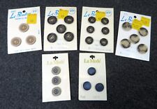 Vintage Mixed Lot - Le Bouton & La Mode Buttons Brown Made in Italy picture