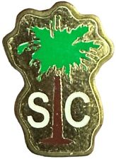 Vintage South Carolina USA State Palmetto Tree Souvenir Hat Lapel Pin PinBack.  picture