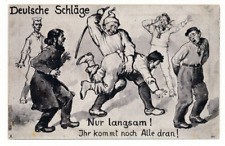 WW1 propaganda postcard spanking 