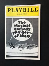 1987 The Musical Comedy of Murders of 1940  US Theatre Playbill picture