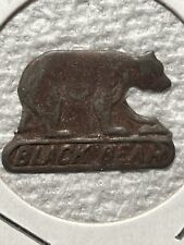 Black Bear embossed vintage tin tobacco tag picture