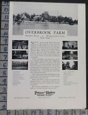 1931 REAL ESTATE OVERBROOK FARM HOUSE LAND GARDEN BERKSHIRES VINTAGE AD CQ45 picture