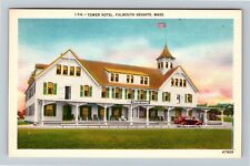 Falmouth Heights MA, Tower Hotel, Massachusetts Vintage Postcard picture