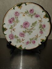Stunning Antique Limoges France Coronet Hand Painted Gold Porcelain Plate 8.5” picture