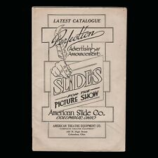 1920s Silent Movie American Slide Co Catalog Perfection Ad Announcement Cols OH picture