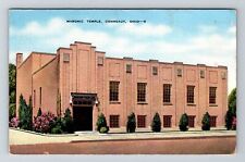 Conneaut OH-Ohio, Masonic Temple Vintage Souvenir Postcard picture