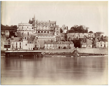 ND. France, Le Château d'Amboise Vintage Albumen Print.  Albumin Print picture