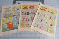 Lot of 3 Peanuts Good Ol' Charlie Brown by Schulz Sunday comic Strips 1982 picture