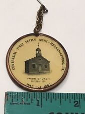 1907 Centennial Settlement of Mechanicsburg PA pin/medal celluloid picture
