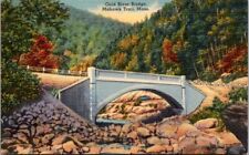 Postcard Cold River Bridge & the Mohawk Trail Massachusetts MA c.1930-1945  R184 picture
