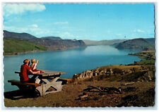 c1950's Overlooking Mountains Kamloops Lake British Columbia Canada Postcard picture