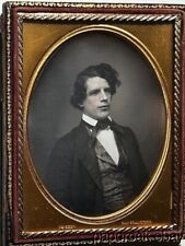 1850's William Shew 1/4 Plate Hand Colored Daguerreotype San Francisco Gentleman picture