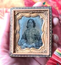 Antique Daguerreotype Photo Woman's Portrait Mary Todd Lincoln? 1/9th Plate picture