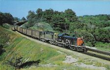 Vintage Train Railroad Chrome Postcard Westbound CN 1600 hp RS-3 No 3006 picture