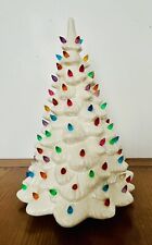 Vintage Atlantic Mold Ceramic Christmas Tree White  17