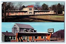Claremont New Hampshire Postcard Cote's Restaurant Motel c1960 Vintage Antique picture