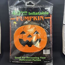 Vintage 90s Tony 40 inch Inflatable Halloween Lawn Pumpkin NOS picture