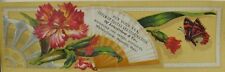 Longfellow & Co Druggists Bookmark Butterfly Insect Fan Colorful Flowers P43 picture