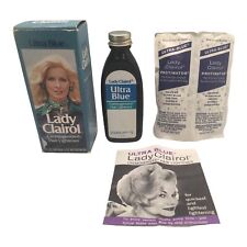 Vintage 1973 Lady Clairol Ultra Blue Cremogenized Hair Lightener, 2 Fl. Oz. RARE picture