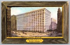 Illinois Chicago Marshall Field Co Birds Eye View Cancel 1907 Antique Postcard picture