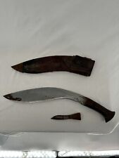 Vintage M43 Ceremonial Khukuri With 1 Additional Blade Brought to US In 40s picture