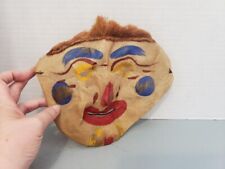 Antique Halloween Gauze Mask Clown 1930's or 1940's picture