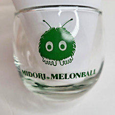Midori Melon Ball Cocktail Recipe Drink Glass 10oz Vintage picture