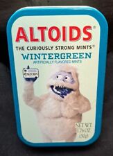 Altoids Wintergreen Vintage Flat Top (EMPTY TIN) Very Rare Abominable Snowman picture