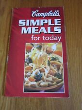 Campbell's Simple Meals Cookbook 1990's Easy Recipes using Soup Alfredo, StirFry picture