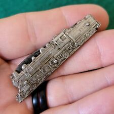 Old Vintage Antique Solingen German Figural Train Metal Folding Pocket Knife picture