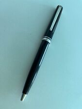 MONTBLANC GENERATION BLACK AND SILVER BALL POINT PEN BLACK INK picture