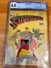 1942 Superman #17 CGC 4.0 UNIVERSAL * LOW POP **best on ebay picture