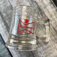 EUC Vintage Budweiser Shot Glass Mug King of Beers 2.25