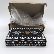 BEAUTIFUL HANDCRAFTED IN INDIA BEADED BOX SET OF 5 MULTI-COLORED PENS picture