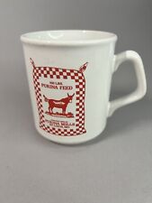Vintage Feed Advertising Coffee Mug Purina Mills  St. Louis MO with Donkey picture