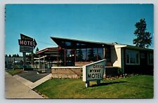 Spokane, Washington WA Wynne Motel Office Ad VINTAGE Postcard picture