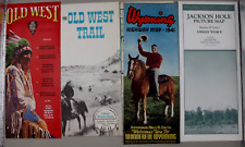 Vintage Wyoming travel Brochures Map Jackson Hole picture
